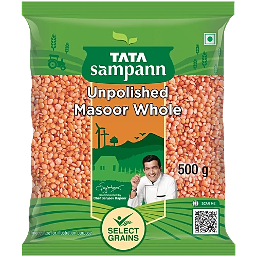 Tata Sampann Unpolished Masoor Dal (500g)