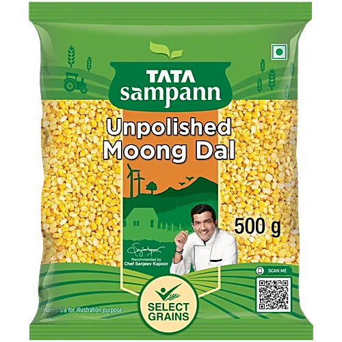 Tata Sampann Unpolished Moong Dal (500g)