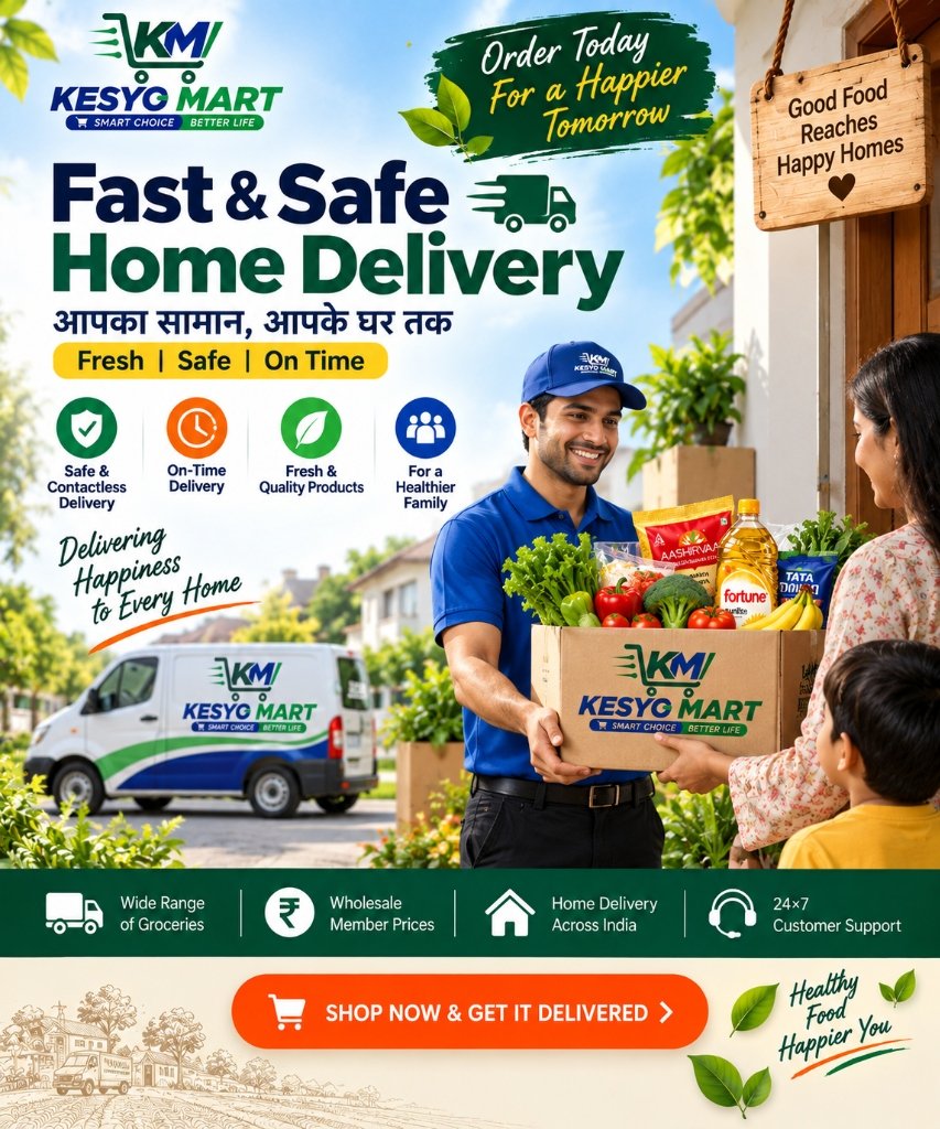KESYO MART Fast & Safe Home Delivery