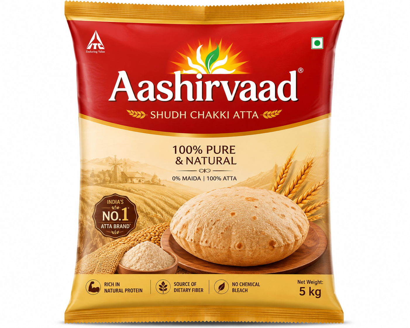 Aashirvaad Shudh Chakki Atta (10kg)